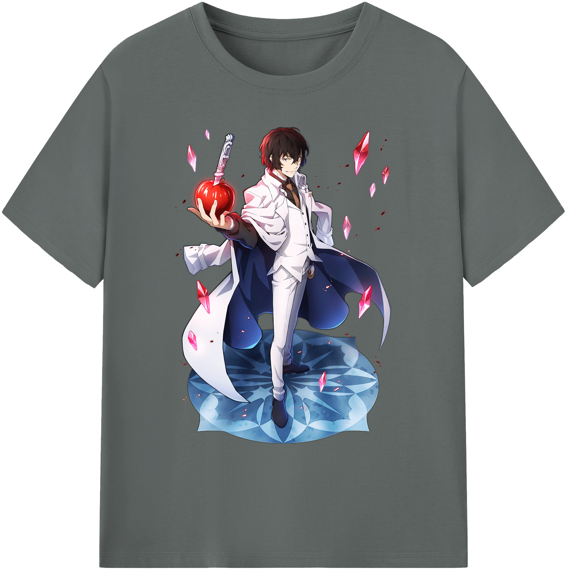 （画像用） 文豪ストレイドッグス Bungo Stray Dogs 綿100％ メンズ半袖Tシャツ｜肌触りやわらか＆通気性